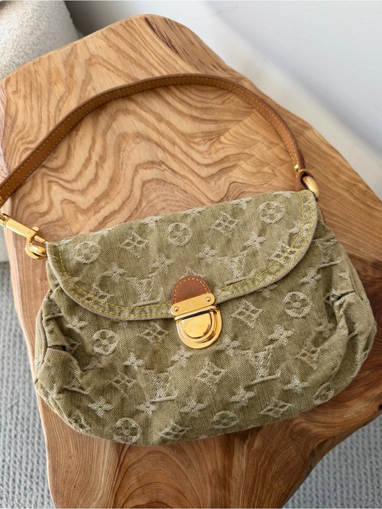 Louis Vuitton Handbags - LOUIS VUITTON RARE vintage khaki denim green pleaty